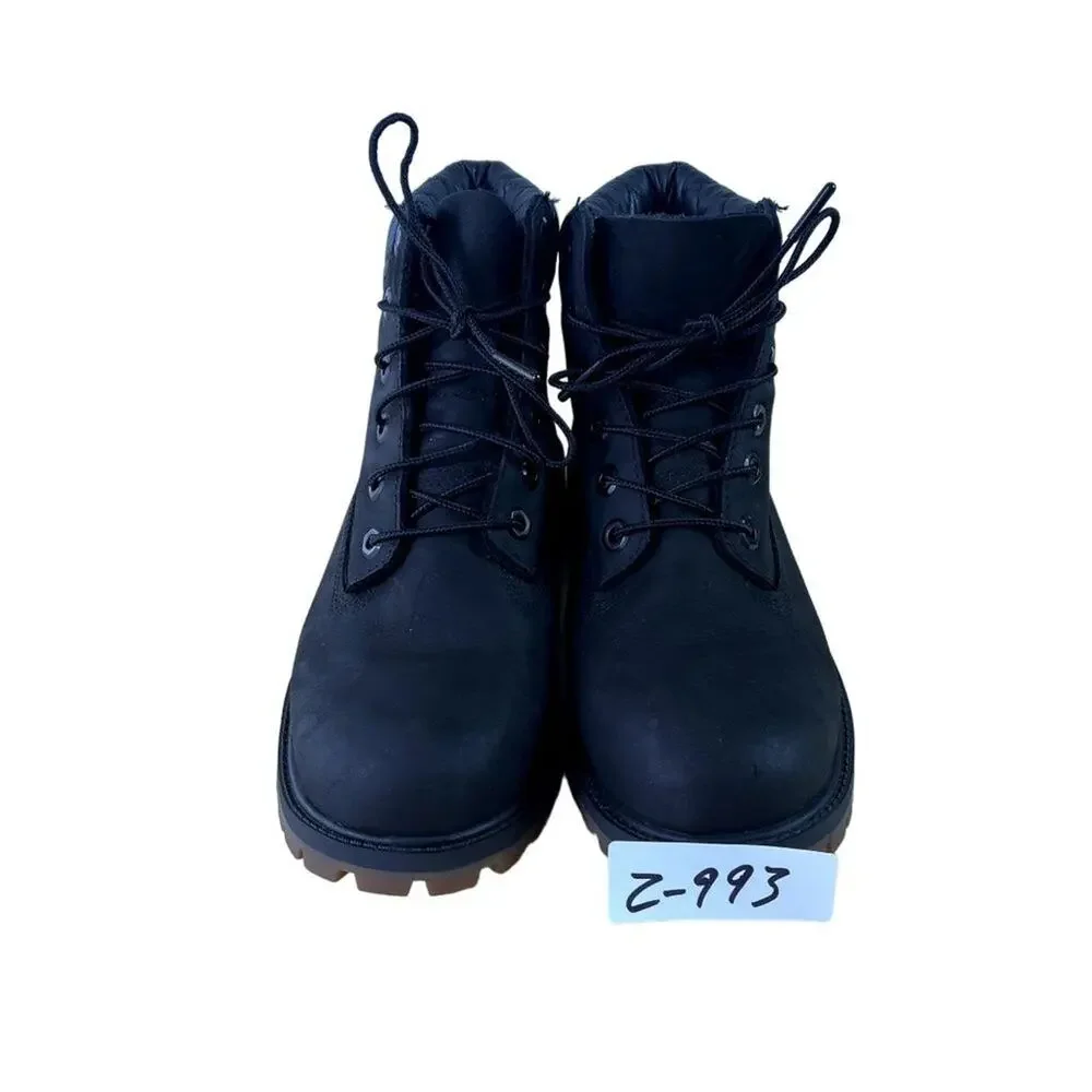 Timberland Boots Boys 6 Inch Premium Black Nubuck Primaloft 200 Grams
